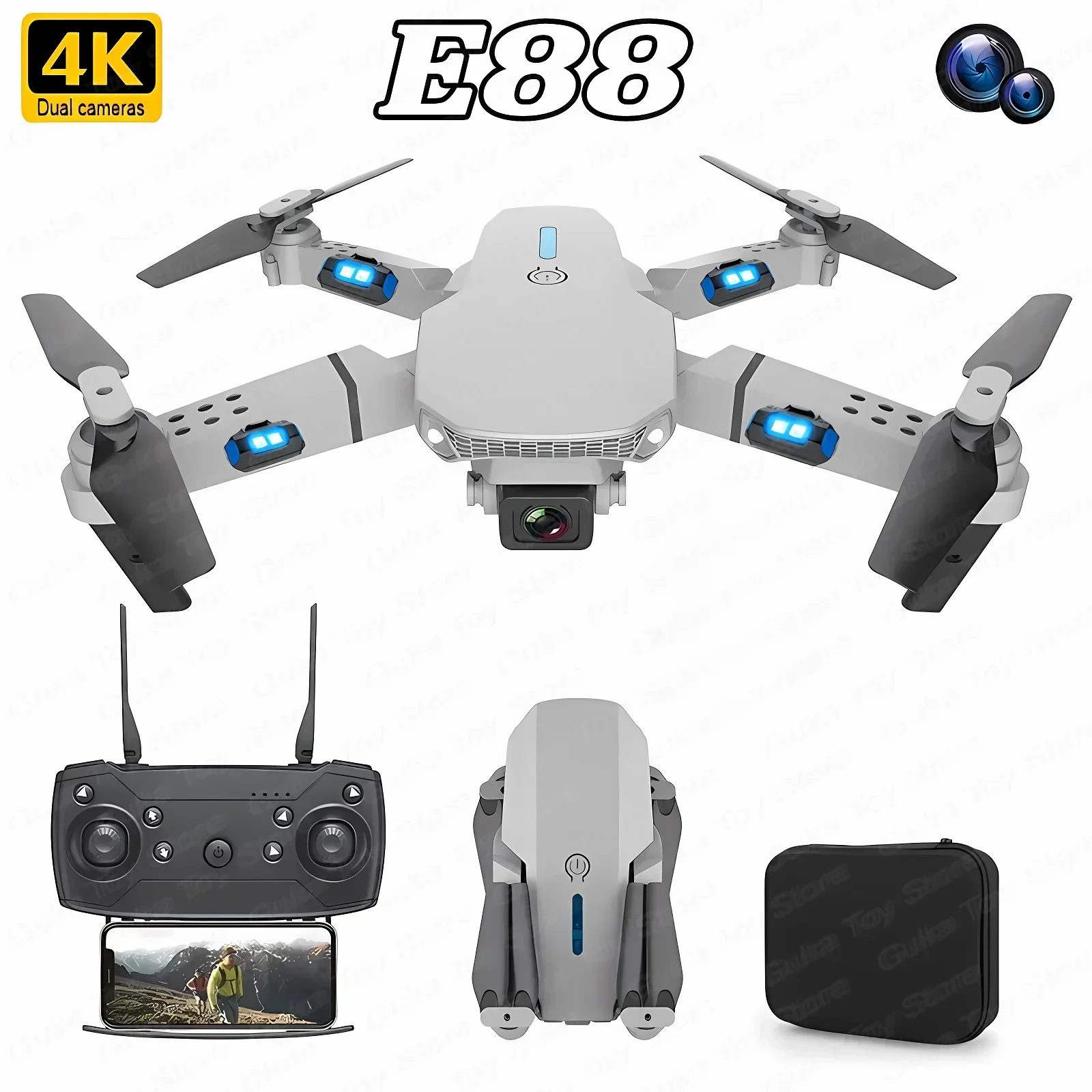 E88 Pro WIFI FPV Drone Grootho - Drone Camera Lens recensie en prijs